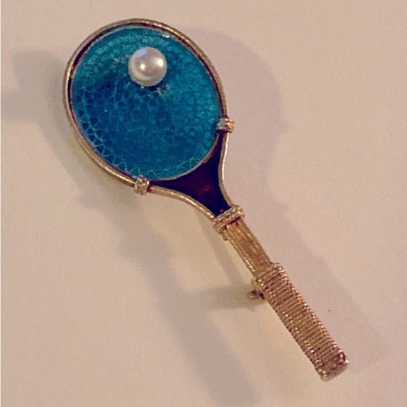 Jewelry - Tennis Racket brooch VINTAGE Pin